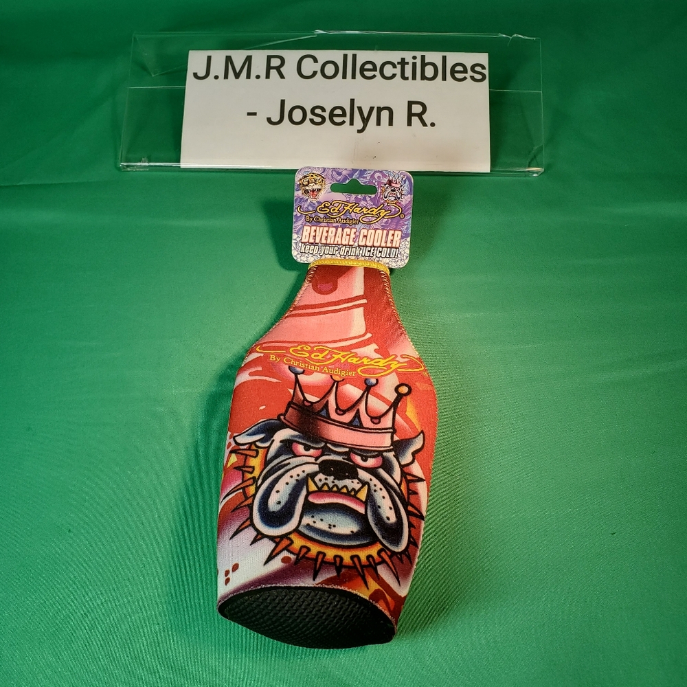 VTG Ed Hardy Rare Reusable Bottle Insulator Sleeve by Christian Audigier, NWT
